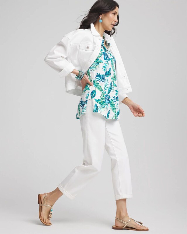 Island Slub Sleeveless Collared Tunic - image 2